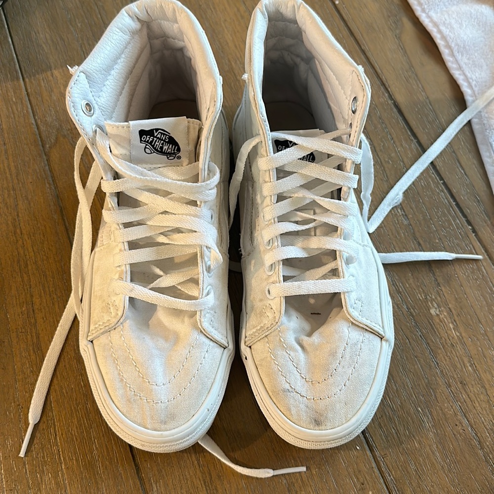 White high top vans